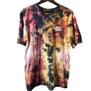 Volcom Multicolor Tie-Dye Men's Tee Volcom Stoned Cotton SS Tee Size Large